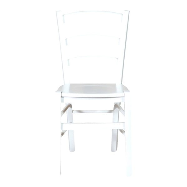 Balts dižskābarža koka krēsls Biscottini Alpha-image-1