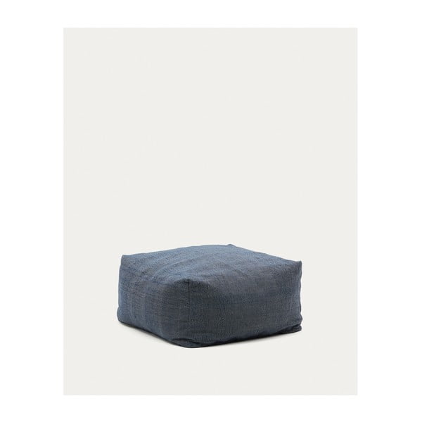 Tumši zils dārza pufs Vedell – Kave Home-image-2