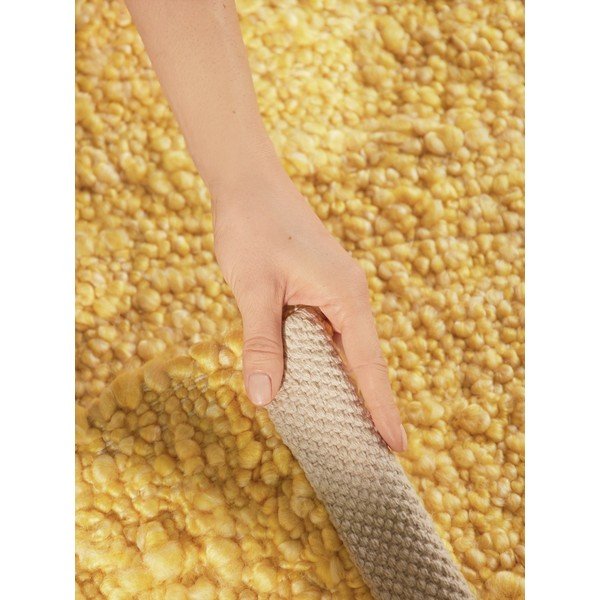 Dzeltens ar rokām darināts buklē paklājs 120x170 cm Notting Hill Portobello – Ted Baker-image-4