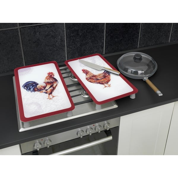 Rūdīta stikla plīts aizsargplāksnes (2 gab.) 52x30 cm Farm – Wenko-image-1