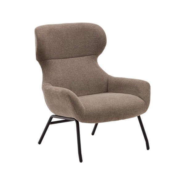 Brūns atpūtas krēsls Belina – Kave Home