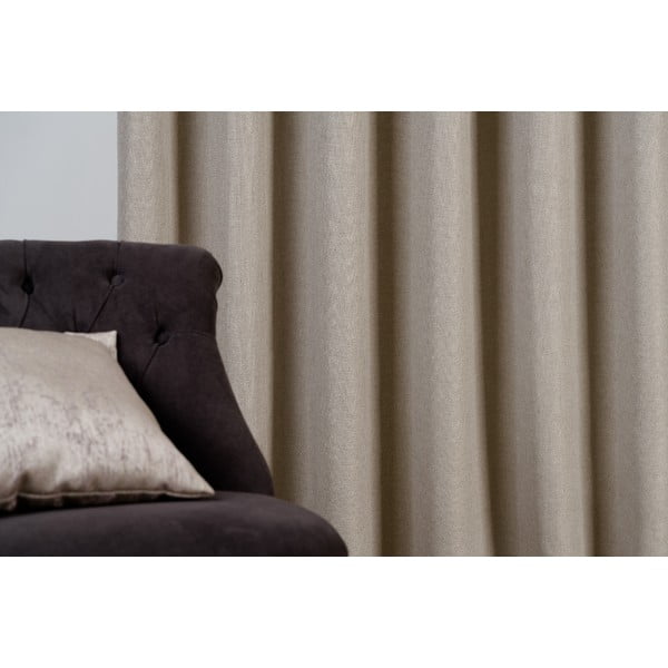 Bēšs aizkars 140x260 cm Avalon – Mendola Fabrics-image-3
