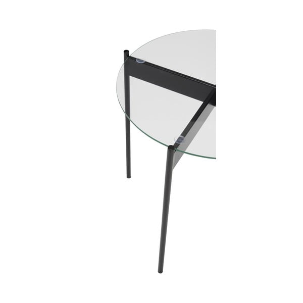 Apaļš sānu galdiņš ar stikla galda virsmu ø 45 cm Beam – Hübsch-image-2