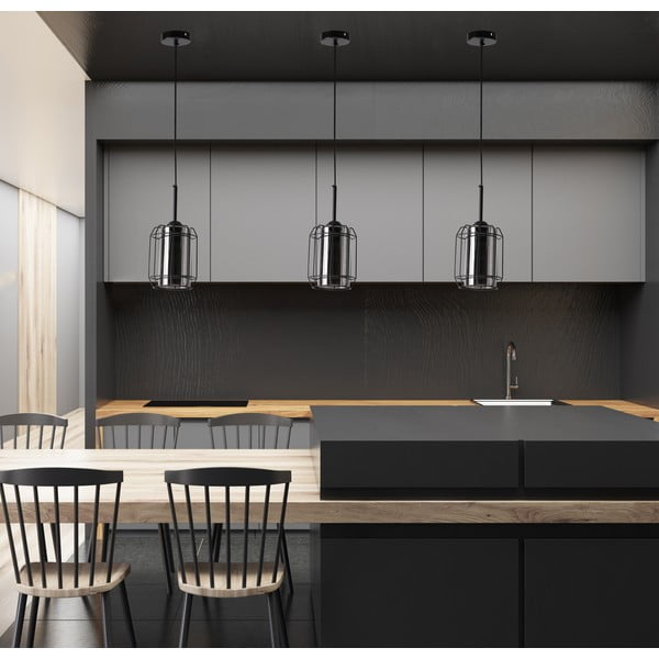 Melna piekaramā lampa ø 15 cm Jonera – Candellux Lighting-image-1