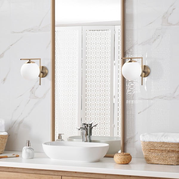 Balta/zelta krāsas sienas lampa ø 15 cm Antique – Opviq lights-image-2