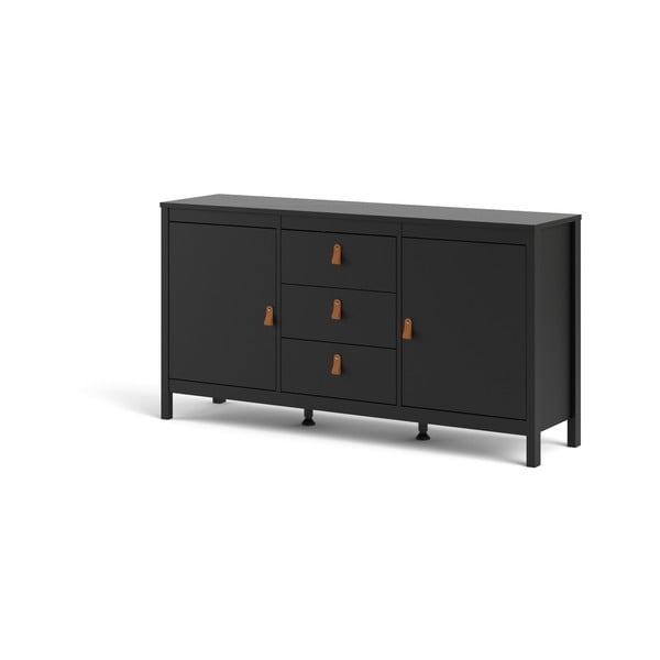 Melna zema kumode 152x80 cm Madrid – Tvilum-image-4