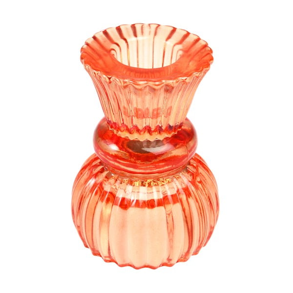 Zems oranžs stikla svečturis – Rex London-image-1