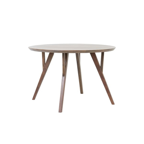 Brūns apaļš ēdamgalds ar akācijas koka galda virsmu ø 120 cm Quenza – Light & Living