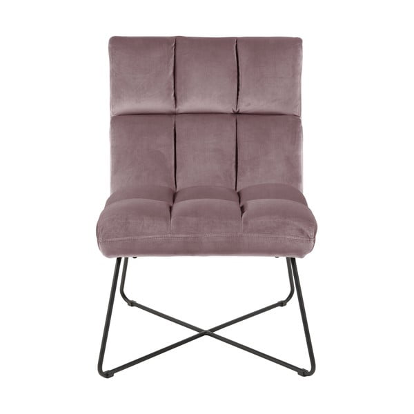 Rozā samta atpūtas krēsls Alba – Actona-image-2