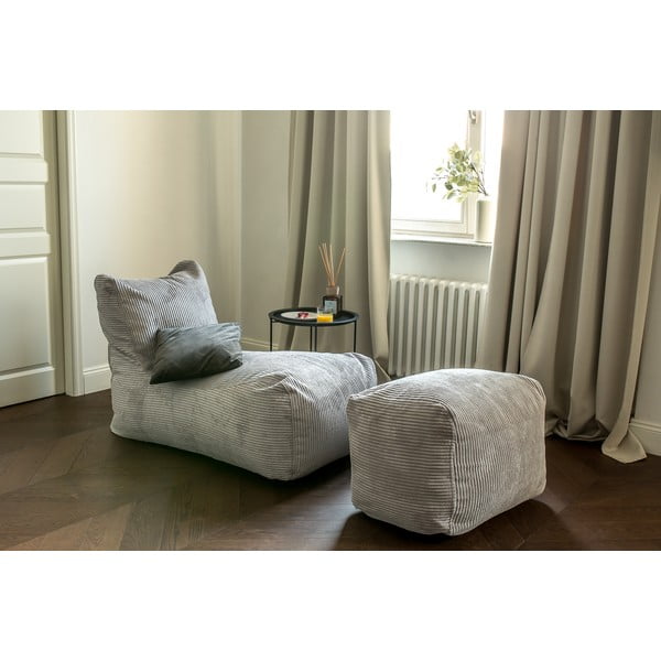 Zils velveta sēžammaiss Lounge – SLOWDOWN-image-1