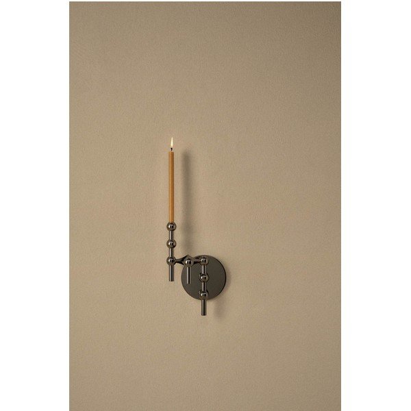 Spīdīgi melna metāla vāze (augstums 10 cm) Nagel – STOFF Nagel-image-3