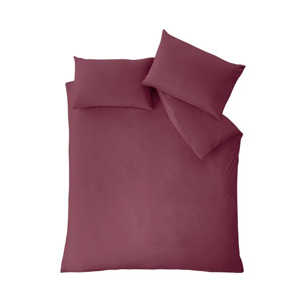 Bordo divguļamā gultas veļa 200x200 cm So Soft Non Iron – Catherine Lansfield