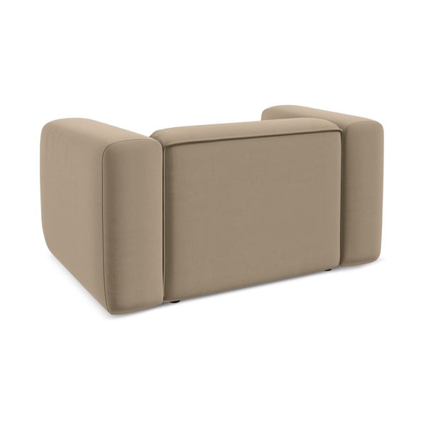 Bēšs samta atpūtas krēsls Ekahi – Makamii-image-4