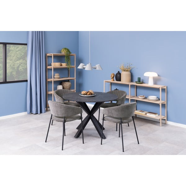 Dabīga toņa grāmatplaukts ar ozolkoka imitāciju 169x88x30 cm Braidwood – Actona-image-4