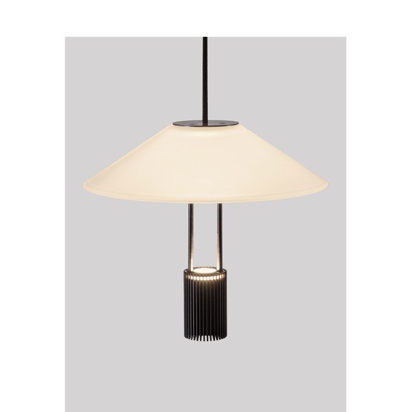 Matēti melna alumīnija LED piekaramā lampa ar akrila stikla abažūru ø 22 cm Anafi – Nova Luce-image-3