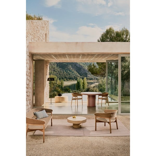 Dabīga toņa masīvkoka dārza atpūtas krēsls Arinella – Kave Home-image-2