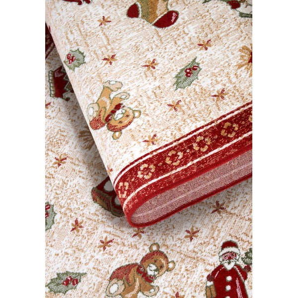 Sarkans celiņa paklājs ar Ziemassvētku motīvu no kokvilnas maisījuma 80x200 cm Toy's Delight Red Christmas – Villeroy&Boch-image-4