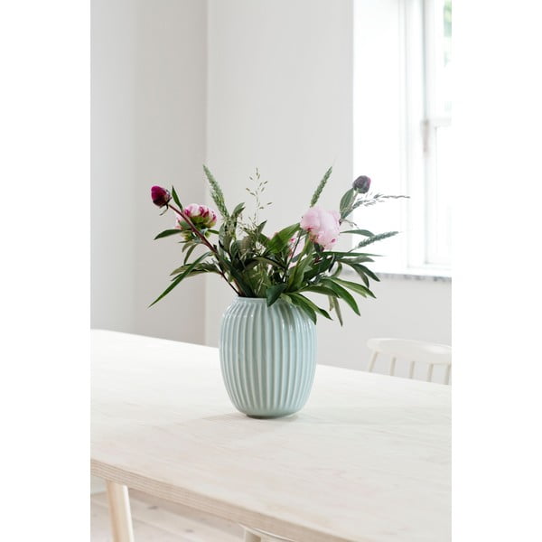 Piparmētru zaļa keramikas vāze Kähler Design Hammershoi, augstums 20 cm-image-2
