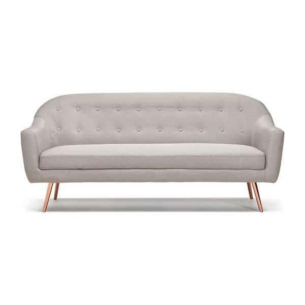 Kokoon Design Bardot pelēks dīvāns