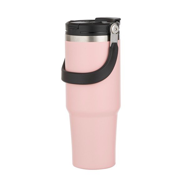 Gaiši rozā nerūsējošā tērauda pudele ceļojumiem 1 l Eco – Ladelle