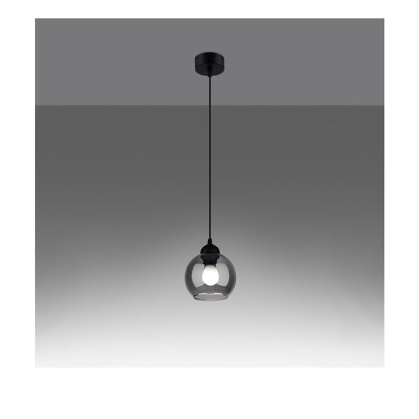 Melna piekaramā lampa ø 15 cm Grande – Sollux-image-2