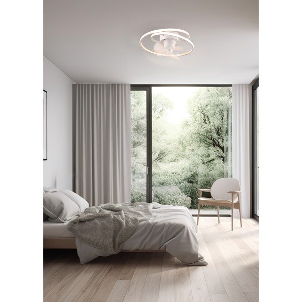 Matēti balta LED griestu lampa Umea – Reality-image-1