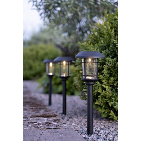 3 āra LED lampu komplekts ar saules baterijām Star Trading Fride, augstums 34 cm-image-1