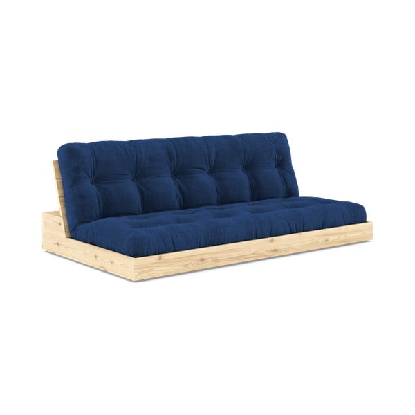 Zils velveta izvelkamais dīvāns 196 cm Base – Karup Design