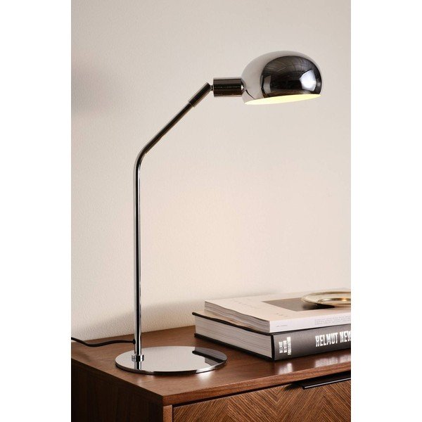 Spīdīgas sudraba krāsas tērauda galda lampa ar saliekamu konstrukciju (augstums 59 cm) Lincon – Jotex-image-1