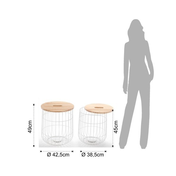2 Tomasucci Gigio glabāšanas galdu komplekts-image-2