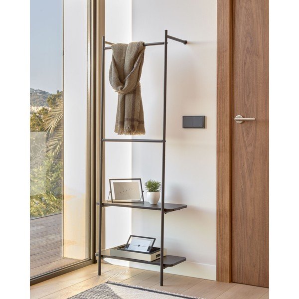 Melna sienas metāla iekārta priekšnamam Kave Home Galatia-image-1