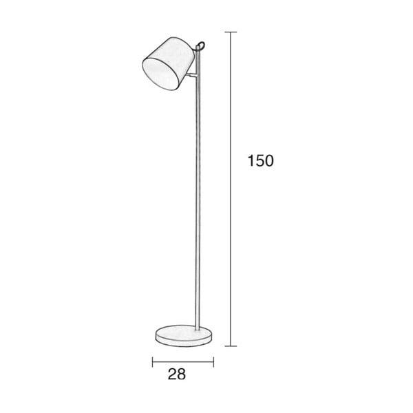 Balta grīdas lampa Zuiver Buckle Head-image-1