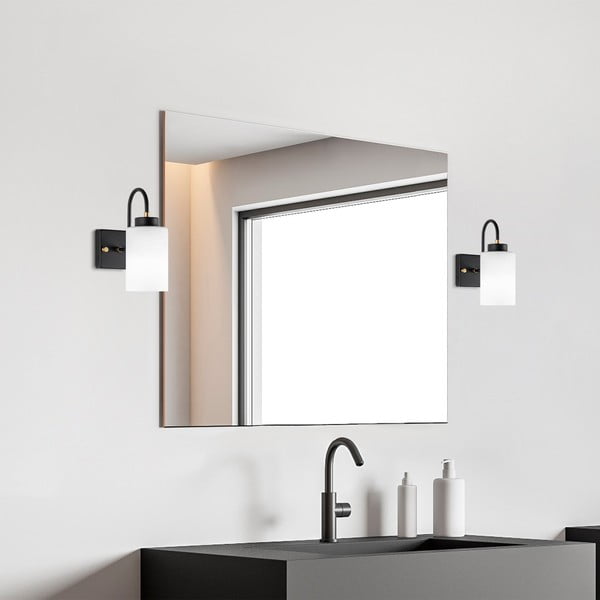 Melnbalta sienas lampa ø 10 cm Duzsuz – Opviq lights-image-3