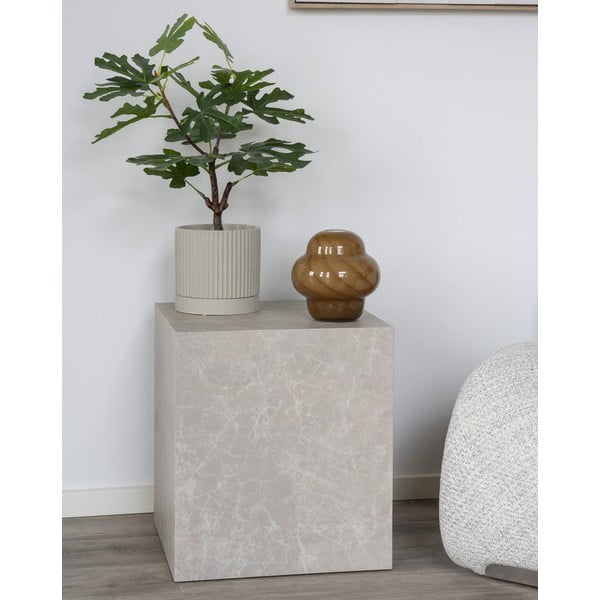 Sānu galdiņš ar marmora imitāciju 40x40 cm Prague – House Nordic-image-1