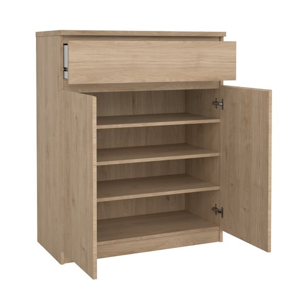 Dabīga toņa kumode ar ozolkoka imitāciju 80x100x40 cm Naia – Tvilum-image-2