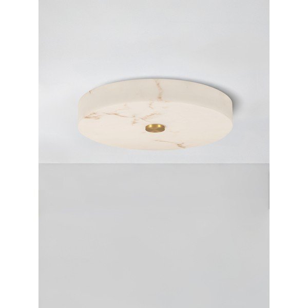 Krēmkrāsas/misiņa krāsas LED griestu lampa ar akmens imitāciju ar regulējamu spilgtumu Serita – Nova Luce-image-3