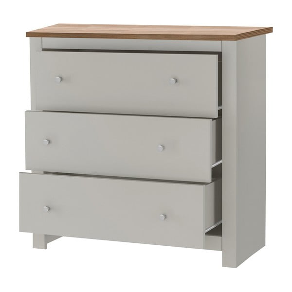 Pelēka augsta kumode 81x35 cm Emerald – Støraa-image-3