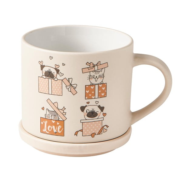 Bēšas/gaiši brūnas porcelāna krūzes (2 gab.) 35 ml – Brandani-image-3