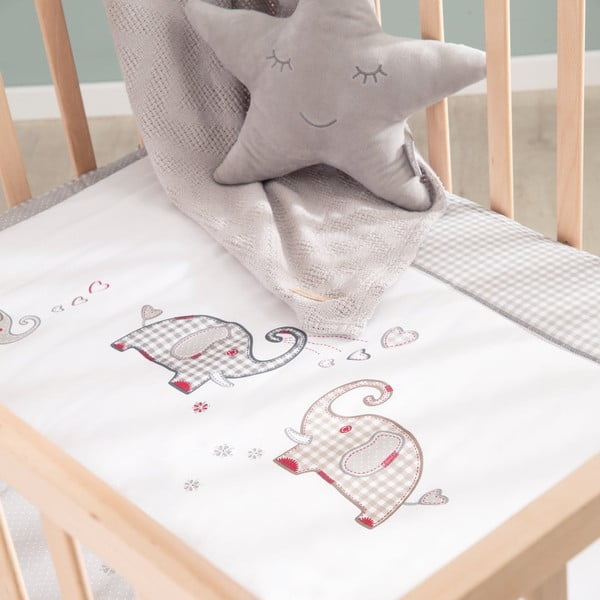 Dabīga toņa bērnu sētiņa ar riteņiem 100x75 cm Jumbo Twins – Roba-image-3