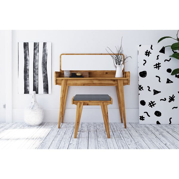 Ozolkoka tualetes galdiņš ar spoguli 110x45 cm Retro – The Beds-image-4