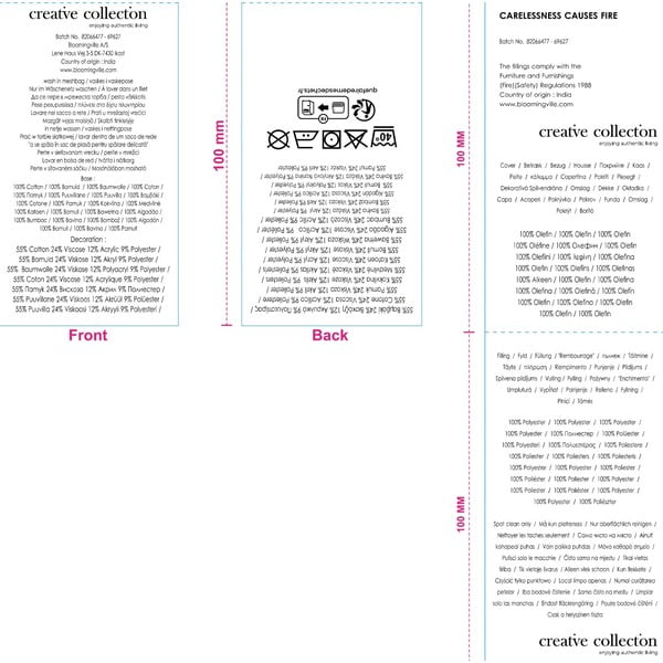 Kokvilnas dekoratīvais spilvens 50x50 cm Pico – Bloomingville-image-4