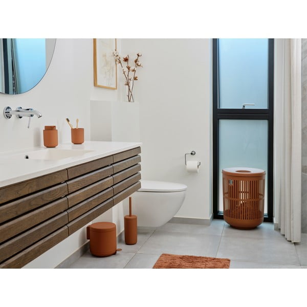 Oranžs/brūns vannas istabas paklājiņš 50x80 cm Terracotta – Zone-image-1