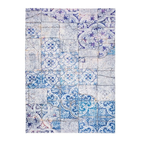 Pelēks un zils paklājs Universal Alice, 80 x 150 cm