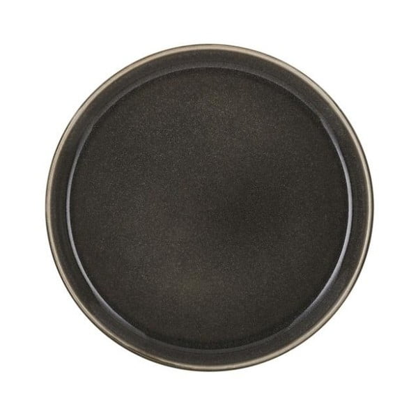 Tumši pelēks keramikas šķīvis Bitz Mensa, diametrs 21 cm