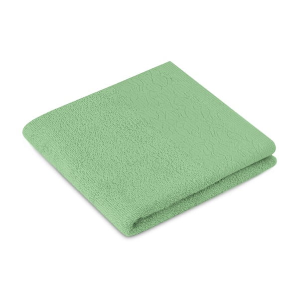 Gaiši zaļi frotē kokvilnas dvieļi komplektā (2 gab.) Flos – Restilo-image-1