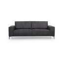Antracīta pelēks dīvāns no ādas imitācijas 224 cm Copenhagen – Scandic