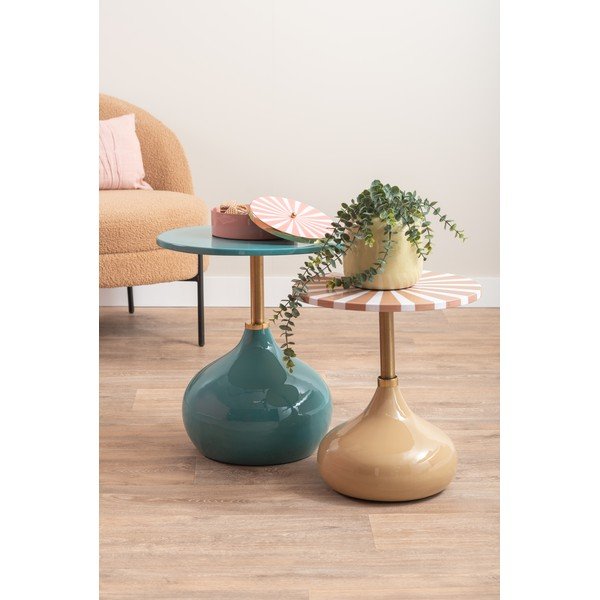 Metāla apaļš sānu galdiņš ø 46 cm Kensi – Leitmotiv-image-1