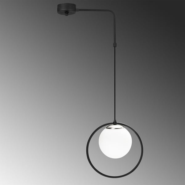 Melna metāla griestu lampa Opviq lights Elpidas-image-2