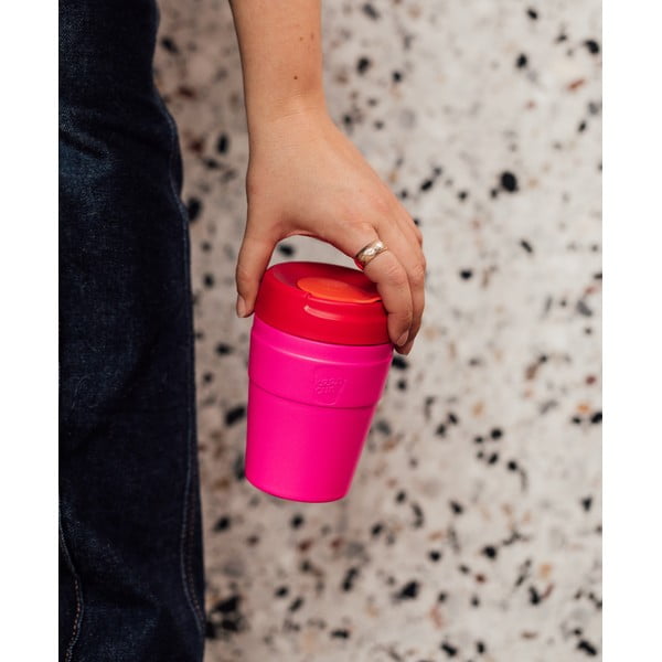 Rozā termokrūze 454 ml  Helix Thermal Afterglow L – KeepCup-image-1