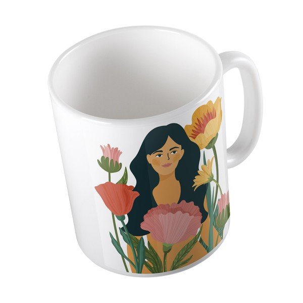 Balta keramikas krūze Butter Kings Flower Or Woman, 330 ml-image-3